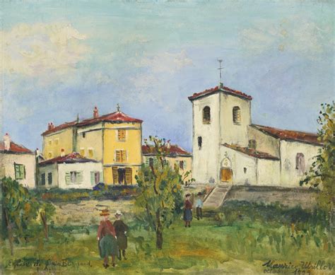 Maurice Utrillo Église De Saint Bernard Ain 1929 Mutualart