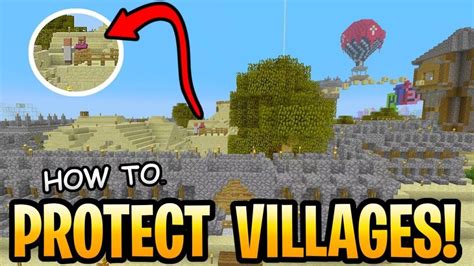 Minecraft How To Protect Your Villages Tutorial Village And Pillage