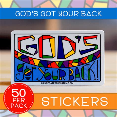Gods Got Your Back Stickers — Illustrated Ministry
