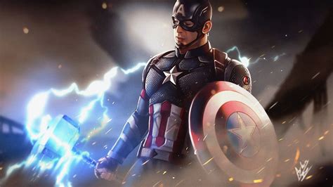 Captain America With Hammer Wallpapers Top Free Captain America With