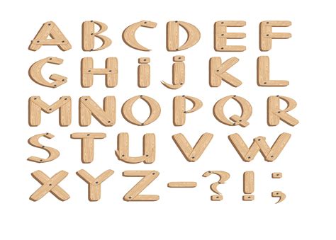 Wood Alphabet Svg Plank Alphabet Svg Wood Font Letter