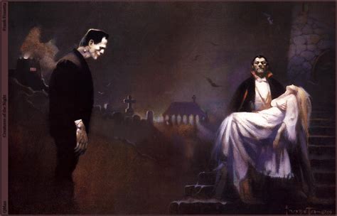 Frank Frazetta Horror Monsters Vampires Gothic Franken Wallpaper