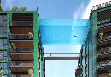 Glass Bottomed Sky Pool Will Be Suspended 115 Feet In The Air Glass
