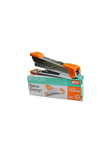 Holds up to 50 standard staples and offers a maximum of 20 sheets stapling capacity. MAX Stapler Tokyo Design (HD-10)