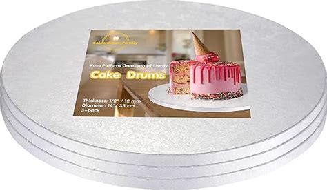 14 Inch Cake Drums Board Round White 3 Pack 12 Inch