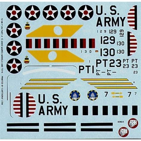 Starfighter Decals Decal Decal Boeing P 26ac Peashooter Usaac Pt 2 6