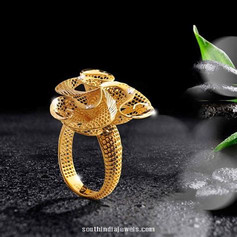 22k Gold Ring Design From Jewel One South India Jewels