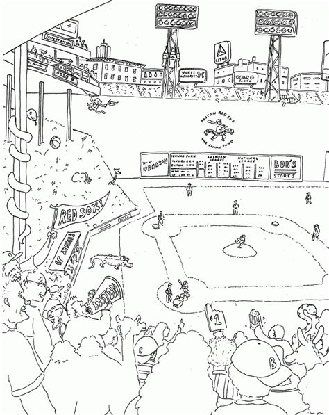 Boston Red Sox Coloring Pages Coloring Home