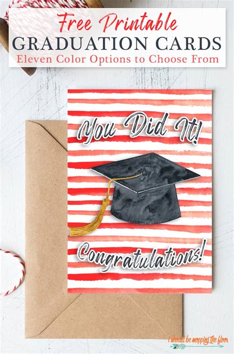 Printable Congratulations Graduation Card Instant Download Genius
