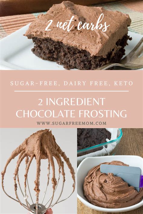 No egg non dairy chocolate cake. 2 Ingredient Sugar Free Dairy Free Chocolate Frosting ...