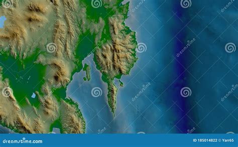 Davao Oriental Philippines Outlined Physical Stock Illustration