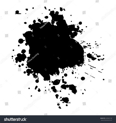 Abstract Black Ink Spot Background Vector Stock Vector Royalty Free