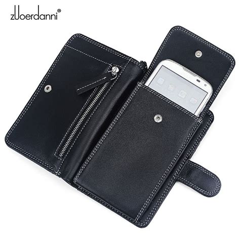 Mens Leather Cell Phone Wallet