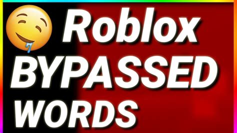 [249] Roblox New Bypassed Words Working 2020 Rare Youtube