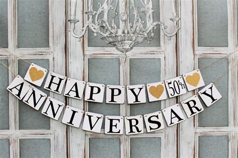 Anniversary Decorations 1 10 25 50th Anniversary Party Signs Happy