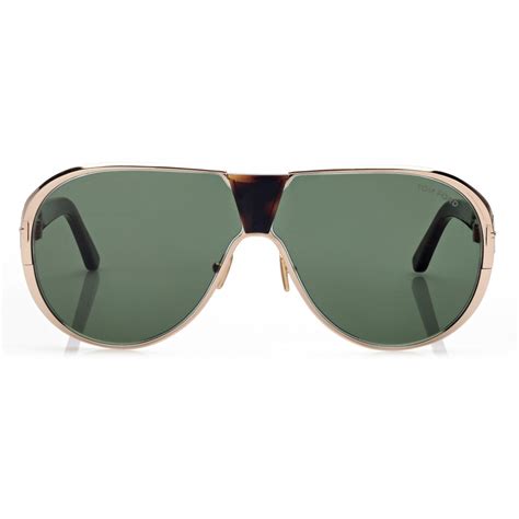 Tom Ford Vincenzo Sunglasses Pilot Sunglasses Rose Gold Green Sunglasses Tom Ford