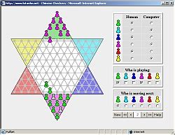 This master checkers game is developed by codethislab and they made it in html5 so it's also available on your mobile phone and tablet. Chinese Checkers - Online games