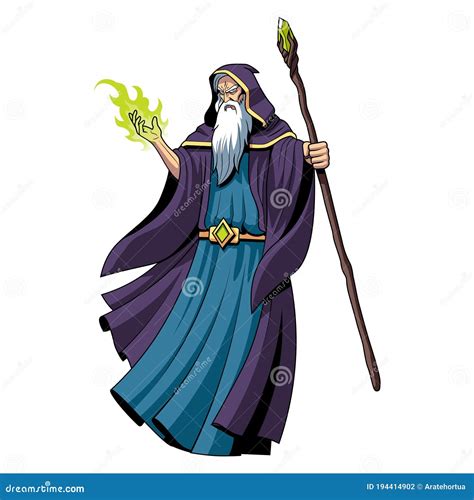 Isolated Evil Wizard Stock Vector Illustration Of Vector 194414902