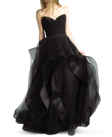 Basix Black Label Strapless Sweetheart Tulle Gown Reviews Dresses