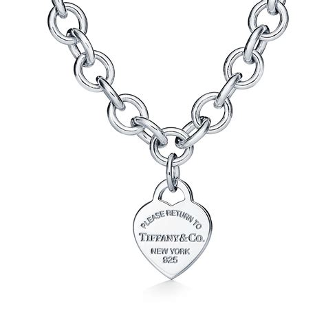 Tiffany And Co Return To Tiffany Heart Tag Chain Link Necklace In