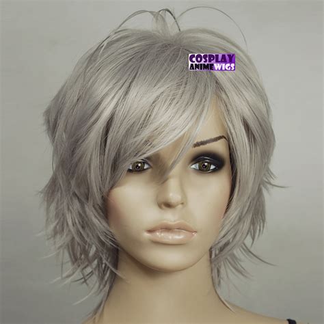 You need a round styling brush a blow dryer and a touch of misting hair spray to get … f108ebd9fee97819182fa4a445840164.jpg the silver fox stunning gray hair styles for 2013. 16 inch Hi_Temp Dark Grey Hand Spikeable Shaggy Cut Short ...