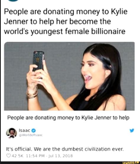 People Are Donating Money To Kylie Jenner To Help Her Become The World