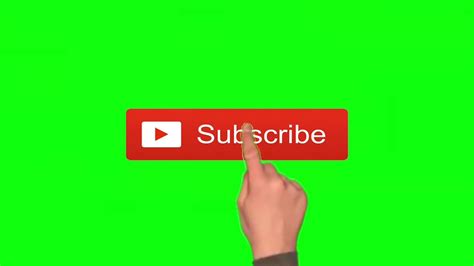 Green Screen Animated Youtube Subscribe Button YouTube