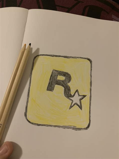 Rockstar Logo Drawing Rdrawing