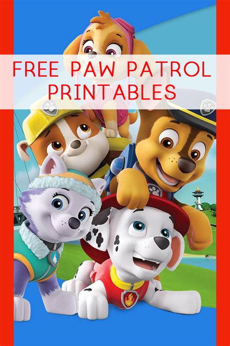 Paw Patrol Character Printables Printable World Holiday