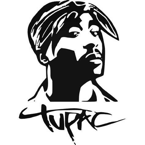 Tupac 2pac Arte De Silhueta Desenhos Zumbis Ilustrações Gráficas