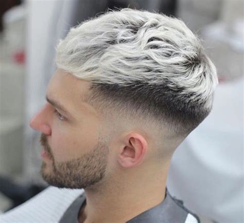 Pin By Jimmy Acosta On Coupe White Hair Men Men Hair Color Dyed