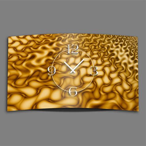 Psychodelic Amber Designer Wall Clock Modern Wall Clock Design Etsy Uk