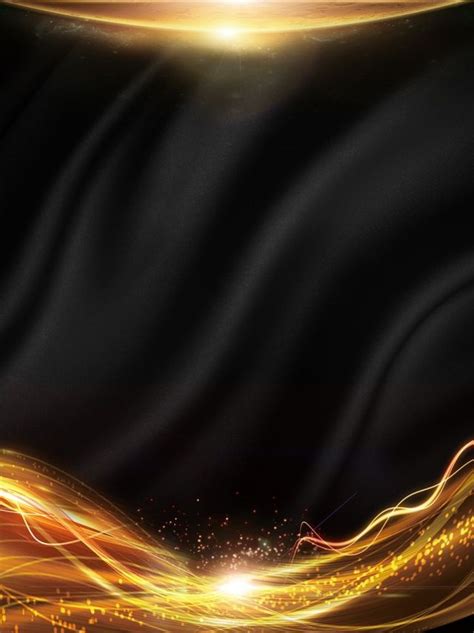 Creative Black Gold Light Effect Background Wallpaper Image For Free