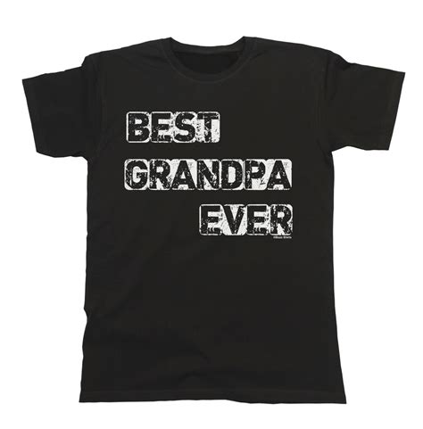 Best Grandpa Ever T Shirt Mens Grandfather Fit Top Etsy
