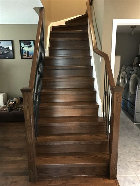 Staircase Update From Carpet To Hardwood Flooring Cost Cost Of