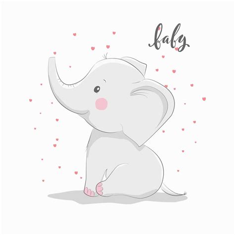 Sintético 101 Foto Elefantes Bebes Tiernos Animados Para Baby Shower