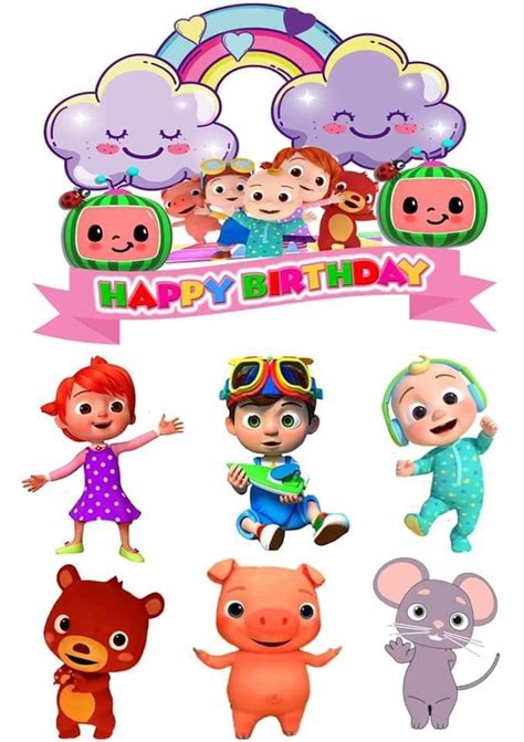 Pin By Ting Ting On Cocomelon Birthday In 2021 Baby Birthday Party