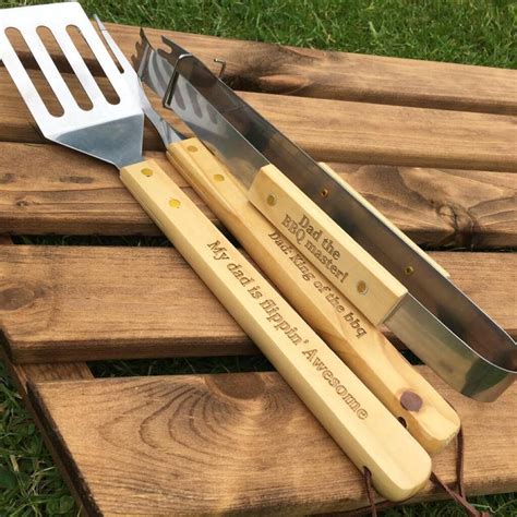 Personalised Bbq Tools By Wendover Wood