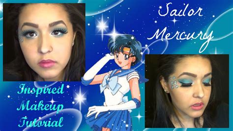 Sailor Moon Sailor Mercury Mercury Bubbles Inspired Makeup Tutorial