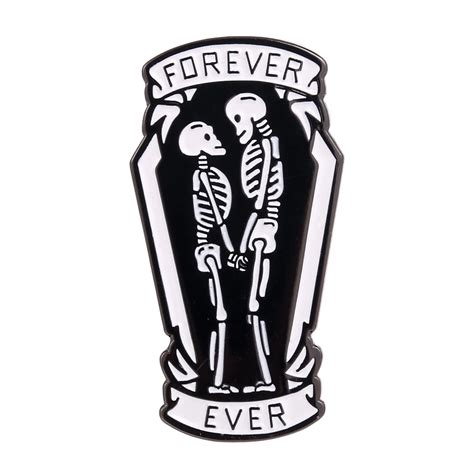 Lover Enamel Pin Badge Forever Ever Valentine Day Boyfriend And