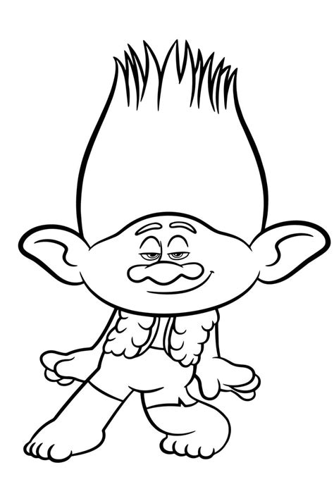 Branch From Trolls Coloring Page Download Print Or Color Online For Free