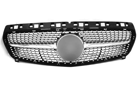 For Mercedes W176 Abs Diamond Front Grill Grille For Benz 2013 2014