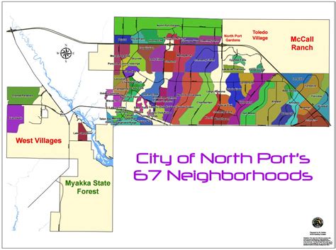 North Port Neighborhoods Design Map Sarasota Bradenton Venice