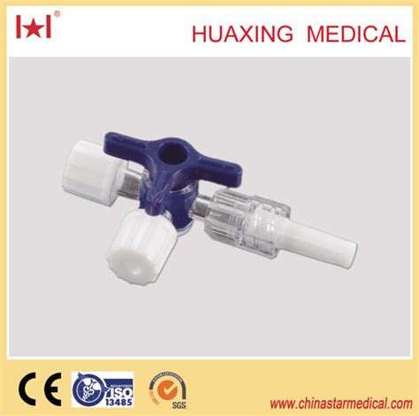 Disposable Medical Sterile Three Way Stopcock With Extension Tube 20cm With Blister Package