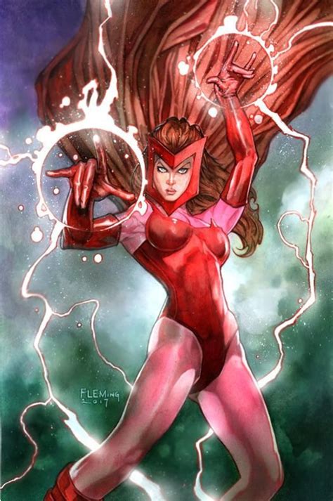 Scarlet Witch X Men Signed Print Scarlet Witch Comic Scarlet Witch