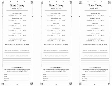 Www.template.net you must decide the card with the most appropriate set of incentives according to the way you live. Restaurant Comment Cards Template Inspirational Cancel Save | Card templates free, Free ...