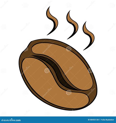 Coffee Bean Icon Cartoon Stock Vector Illustration Of Cafeteria 88455138