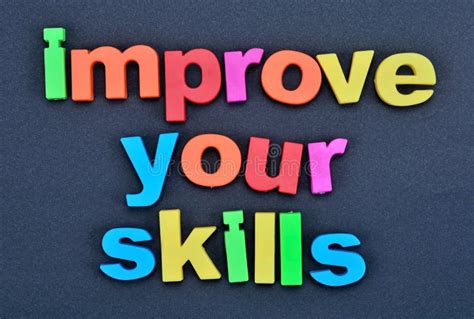 Improve Your Skills Stock Image Image Of Figures Improvement 16096667