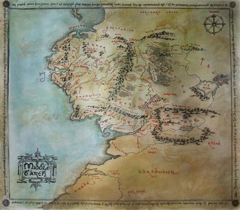 Detailed Map Of Middle Earth Map Of Atlantic Ocean Area