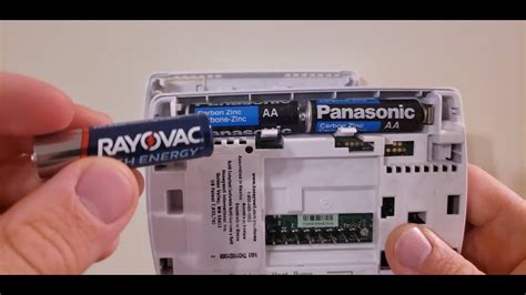 The battery may be old. Honeywell thermostat easy battery replacement - YouTube